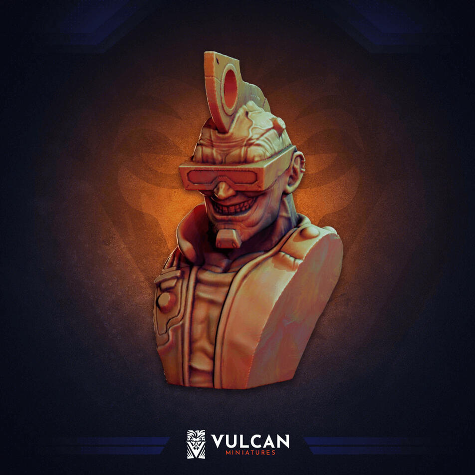 Academy Bust - Male Cyberpunk NMM